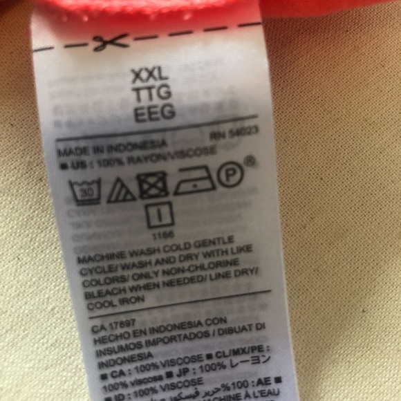 Old Navy Spaghetti Strap Top. Coral colour SZ XXL - Picture 8 of 9